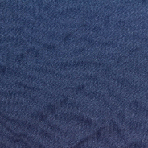 Polyester Cotton Jersey Knit Fabric, 130 gsm, 150 cm — Navy