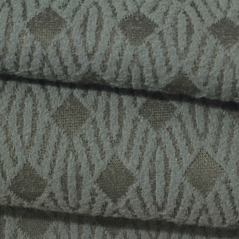Grey Geometric-Diamond Knit, Poly-Nylon