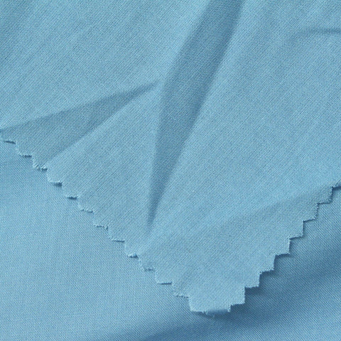 100% Cotton Poplin Fabric, 75 gsm — Blue