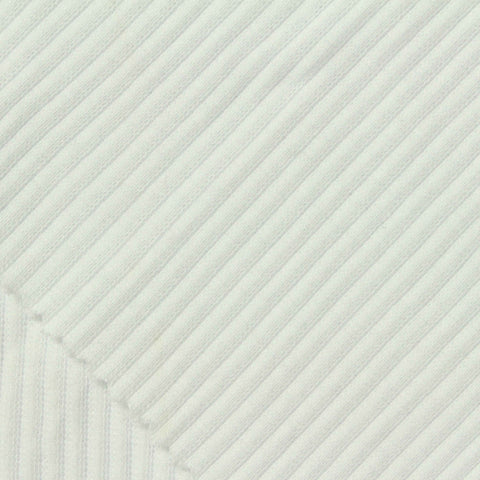 Rib Knit Fabric, 236 gsm, 120 cm — White