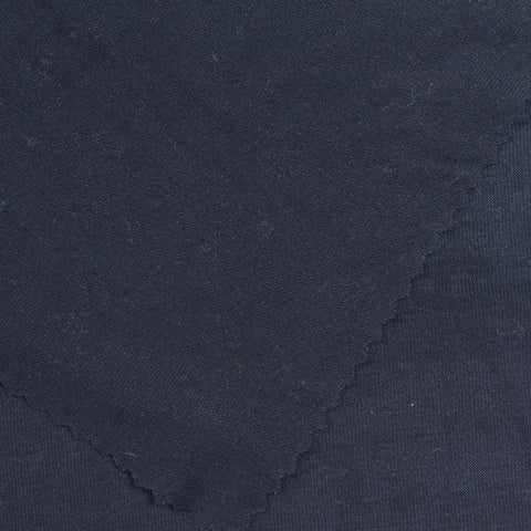 Viscose Polyester Stretch Jersey Knit Fabric, 220 gsm, 170 cm — Navy