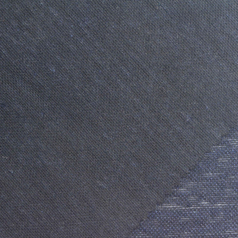 Dark Blue Marl Piqué Knit, Linen-Poly