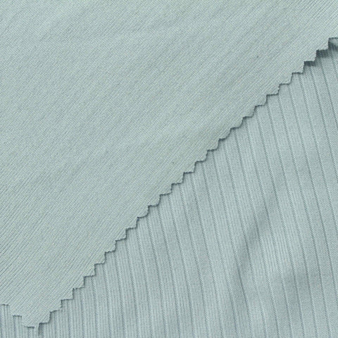 Polyester Stretch Milk Silk Knit Fabric, 180 gsm, 155 cm — Blue