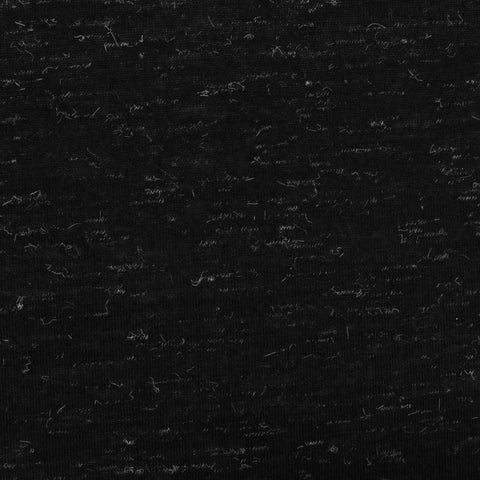 Black Marl Jersey Knit, Polyester, 132 gsm