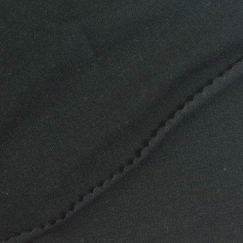 100% Cotton Jersey Knit Fabric, 145 gsm, 158 cm — Black