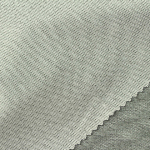 Grey Heather French Terry, Polyester, 230 gsm