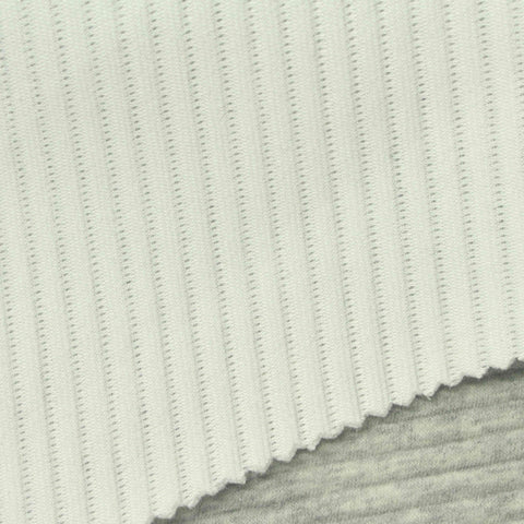 Light Grey Marl Jacquard, Poly-Cotton, 345 gsm