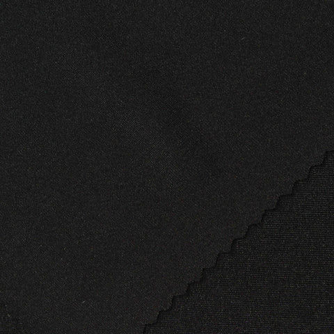 Nylon Stretch Warp Knit Fabric, 200 gsm, 155 cm — Black