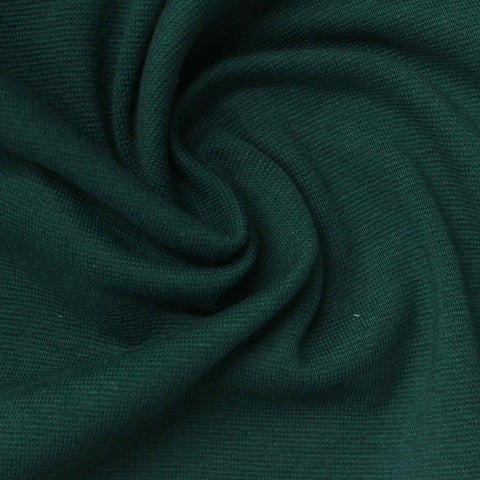 Dark Green Ribbed Rib Knit