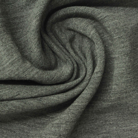 Heather Grey Marl French Terry, Poly-Viscose, 270 gsm