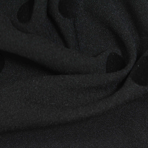 Black Dots Linen-Look, Polyester, 220 gsm
