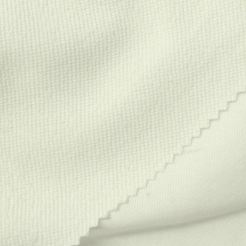 Pale Beige French Terry, Cotton-Poly