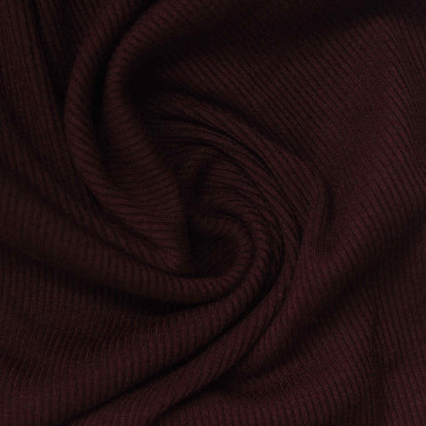 Polyester Stretch Rib Knit Fabric, 330 gsm, 120 cm — Red