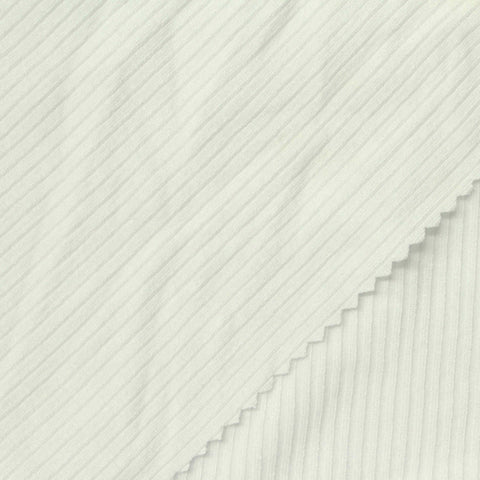 Off-White Ribbed Rib Knit, Viscose