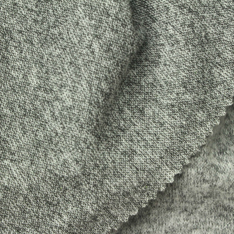 Heather Grey Marl Knit, Polyester, 180 gsm