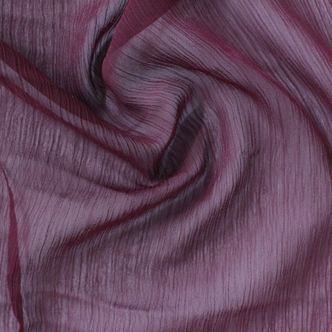 100% Polyester Chiffon Fabric, 75 gsm, 142 cm — Purple