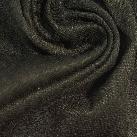 Dark Grey Heather Jacquard, Poly-Viscose