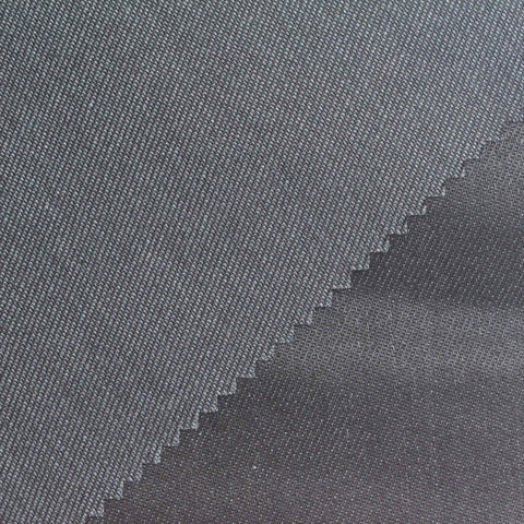 Dark Grey Twill, Cotton-Poly