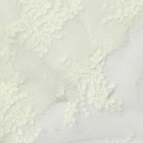 Cream Floral Lace, Nylon-Spandex
