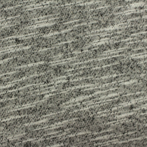 Grey Heathered-Marl French Terry, Poly-Cotton, 300 gsm