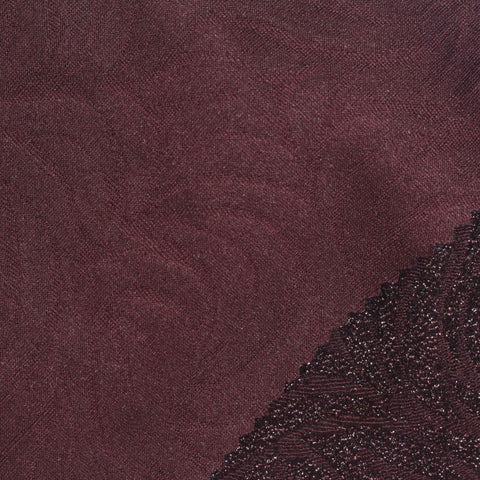 Maroon Glitter Jacquard, Poly-Metallic