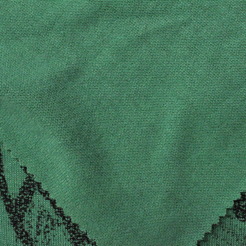 Printed Knit Fabric, 270 gsm, 160 cm — Green