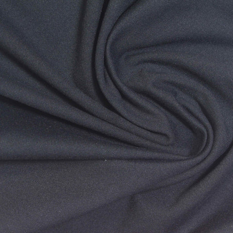 Dark Charcoal Interlock Knit, Nylon-Spandex
