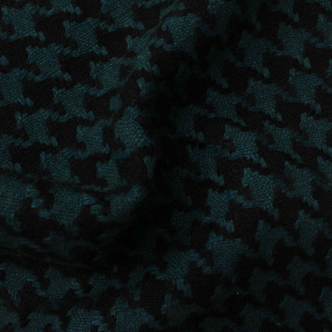 Black Houndstooth Knit, Polyester, 408 gsm