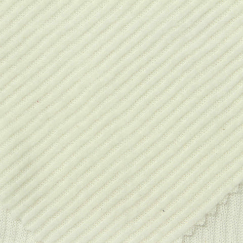 Brushed Polyester Stretch Rib Knit Fabric, 190 gsm, 152 cm — Beige