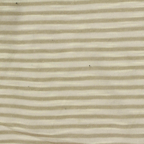 Yarn-Dyed Slub Polyester Jersey Knit Fabric, 140 gsm — Beige
