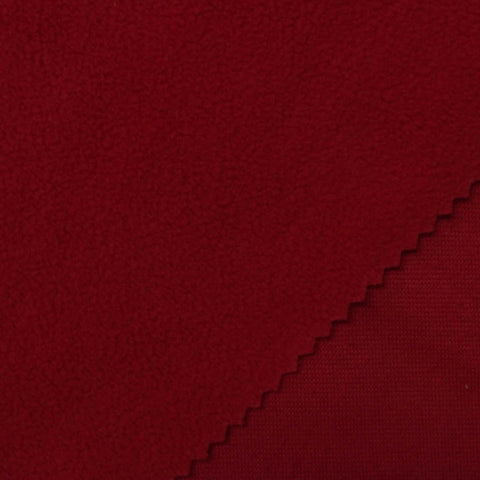 100% Polyester Fleece Fabric, 140 gsm, 160 cm — Red