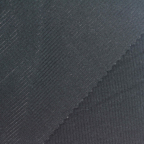 Charcoal Rib Knit, Viscose