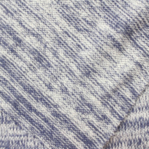 White Marl Chunky Knit, Viscose-Poly, 170 gsm