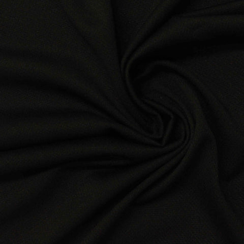 Jacquard 100% Polyester Mesh Fabric, 110 gsm, 160 cm — Black