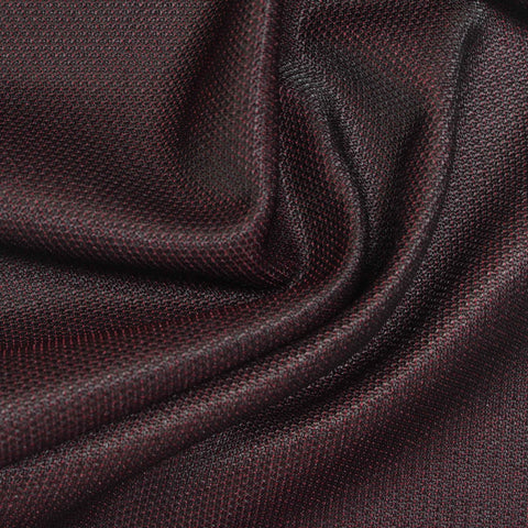 Dark Red Marl Knit, Polyester, 260 gsm