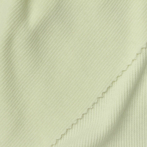 Light Sage Rib Knit, Poly-Cotton