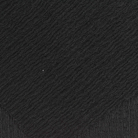 Polyester Stretch Crepe Fabric, 180 gsm, 145 cm — Black