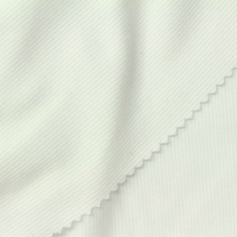 Off-White Ribbed Rib Knit, Poly-Viscose