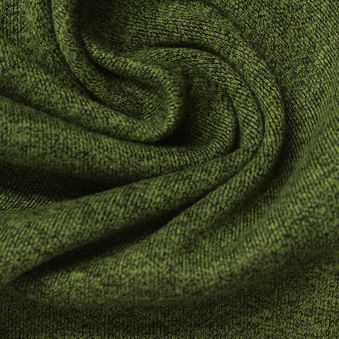 Cotton Polyester Interlock Knit Fabric, 300 gsm, 165 cm — Green