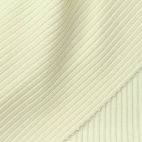 Cotton Stretch Rib Knit Fabric, 180 gsm, 130 cm — Khaki