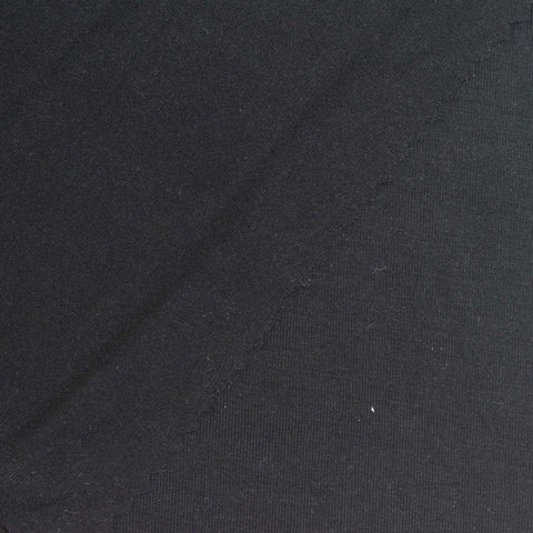 Viscose Stretch Jersey Knit Fabric, 230 gsm, 165 cm — Black