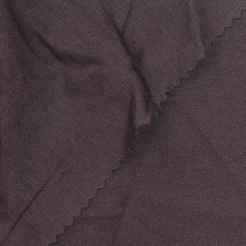 Viscose Polyester Stretch Ponte Knit Fabric, 310 gsm, 160 cm — Brown
