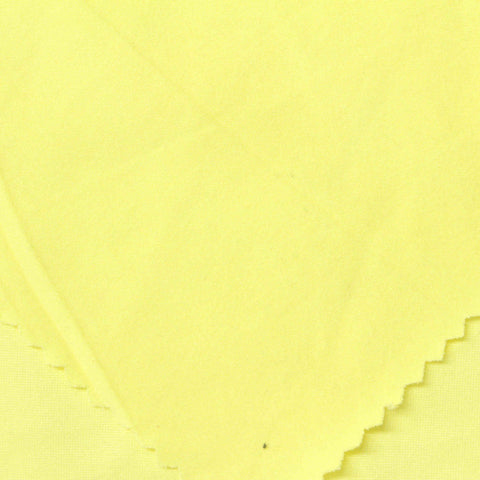 Brushed Polyester Stretch Jersey Knit Fabric, 160 gsm — Yellow