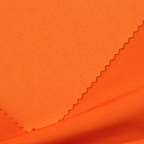 Polyester Stretch Linen-Look Fabric, 230 gsm, 160 cm — Orange