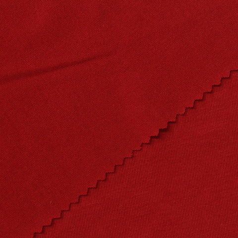 Polyester Viscose Stretch Jersey Knit Fabric, 180 gsm, 165 cm — Red