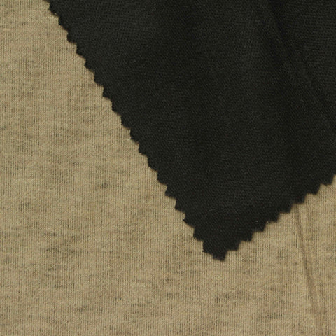 Light Brown Marl Velvet, Viscose-Poly