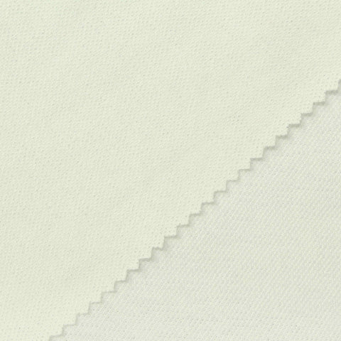 100% Polyester Piqué Knit Fabric, 203 gsm, 178 cm — White