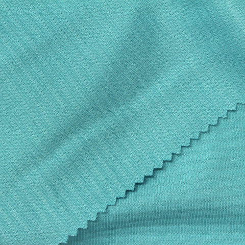 Modal Polyester Interlock Knit Fabric, 205 gsm, 160 cm — Blue