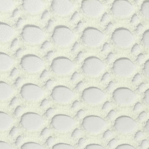 Cream Openwork Knit, Poly-Cotton