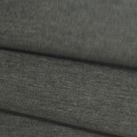 Heather Polyester Wool Knit Fabric, 460 gsm, 150 cm — Grey